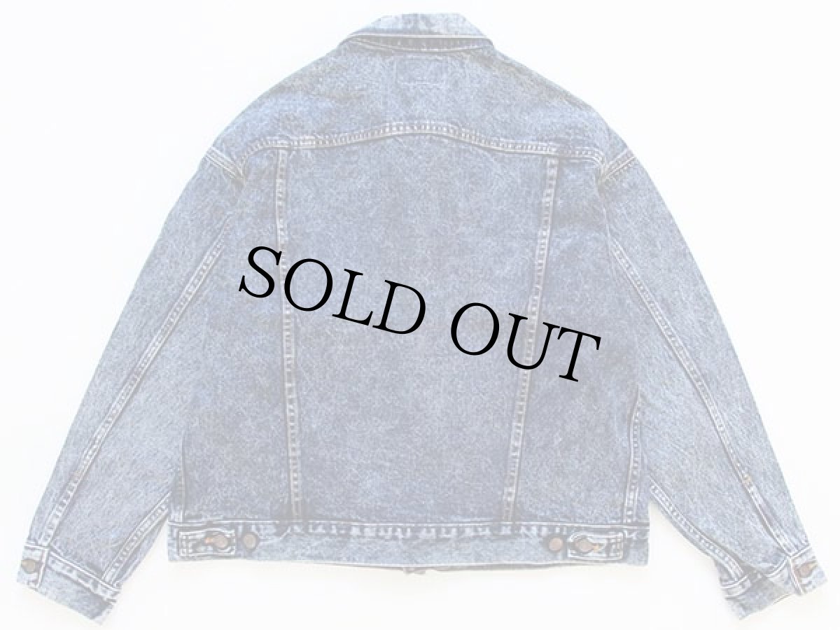 画像2: 80s USA製 Levi'sリーバイス 70507 ケミカルウォッシュ デニムジャケット 4ポケット XL★アシッド (2)