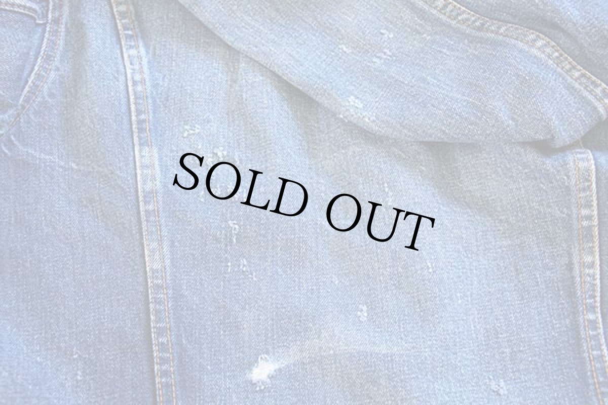 画像9: 60s USA製 LEVI'Sリーバイス 70505 BIGE ダメージ デニムジャケット (9)