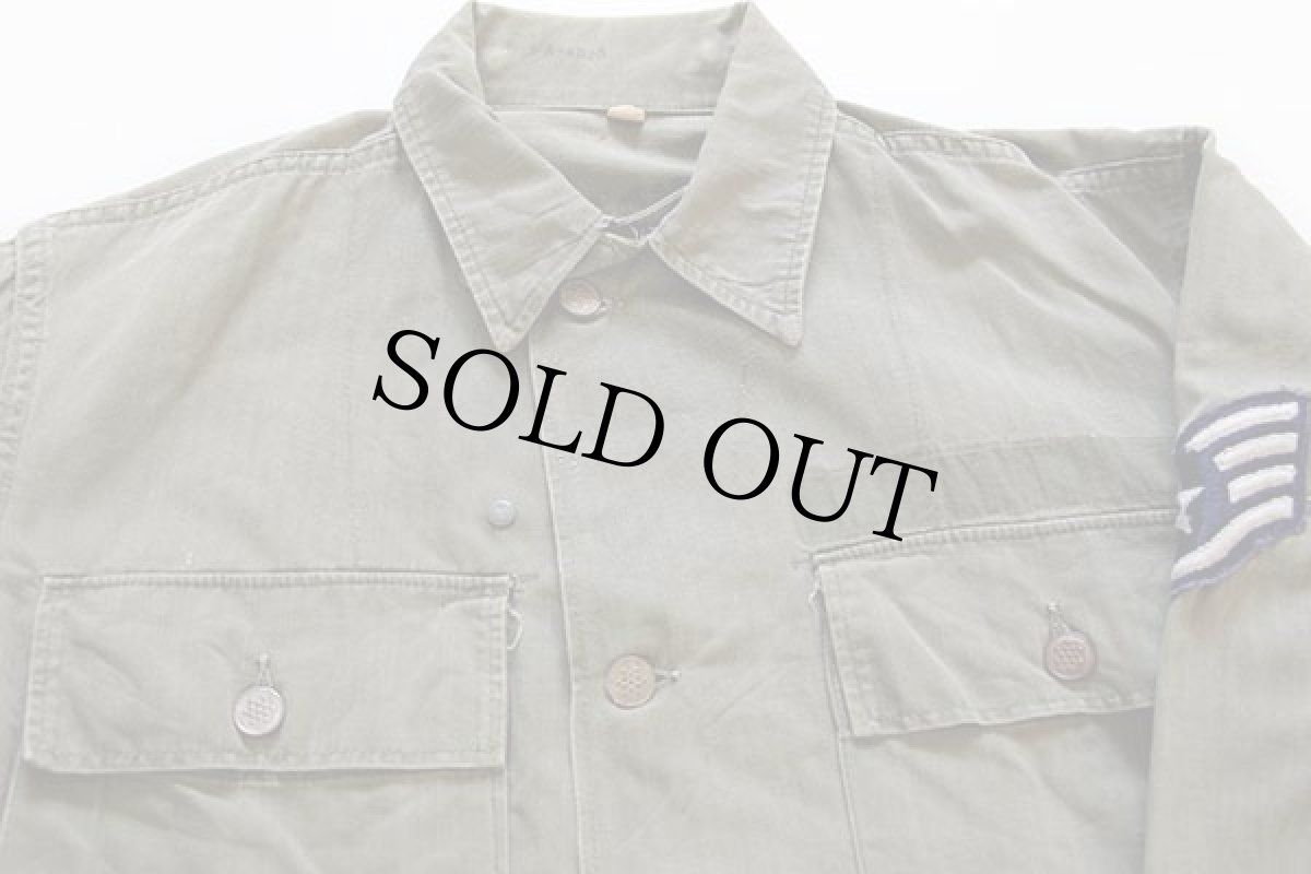 画像3: 40s 米軍 USAF パッチ付き M-43 HBT ヘリンボーンツイル ジャケット 32R (3)