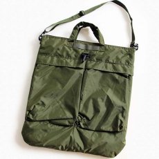 画像1: Flying Circle Bags ナイロン ヘルメットバッグ オリーブ (1)