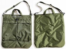 画像2: Flying Circle Bags ナイロン ヘルメットバッグ オリーブ (2)