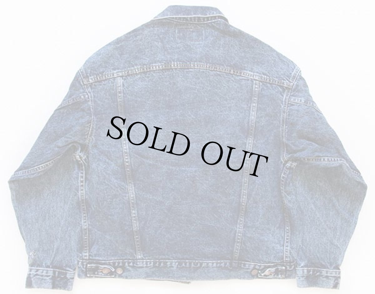 画像2: 80s USA製 Levi'sリーバイス 70507 ケミカルウォッシュ デニムジャケット 4ポケット L★アシッド (2)