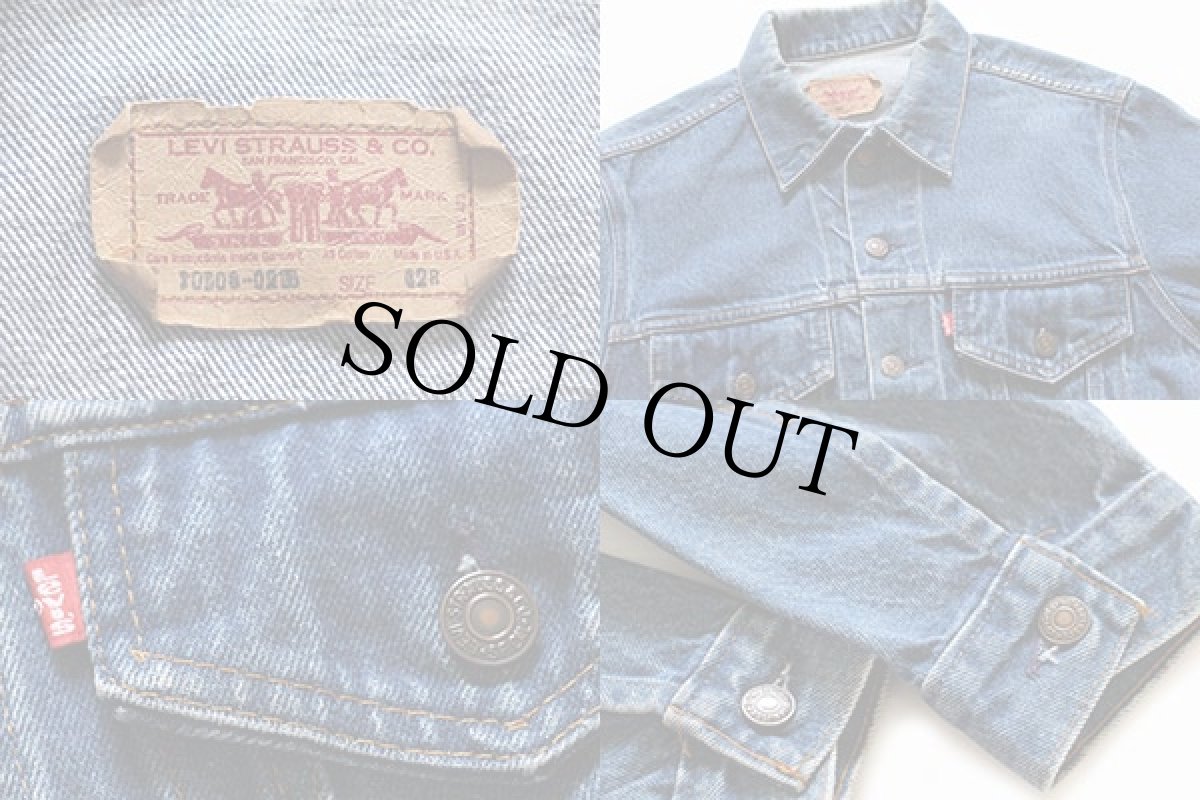 画像3: 80s USA製 Levi'sリーバイス 70506 デニムジャケット 4ポケット 42R (3)