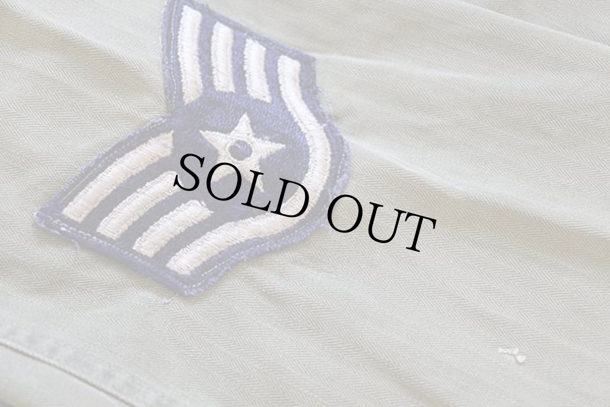 画像6: 40s 米軍 USAF パッチ付き M-43 HBT ヘリンボーンツイル ジャケット 32R (6)