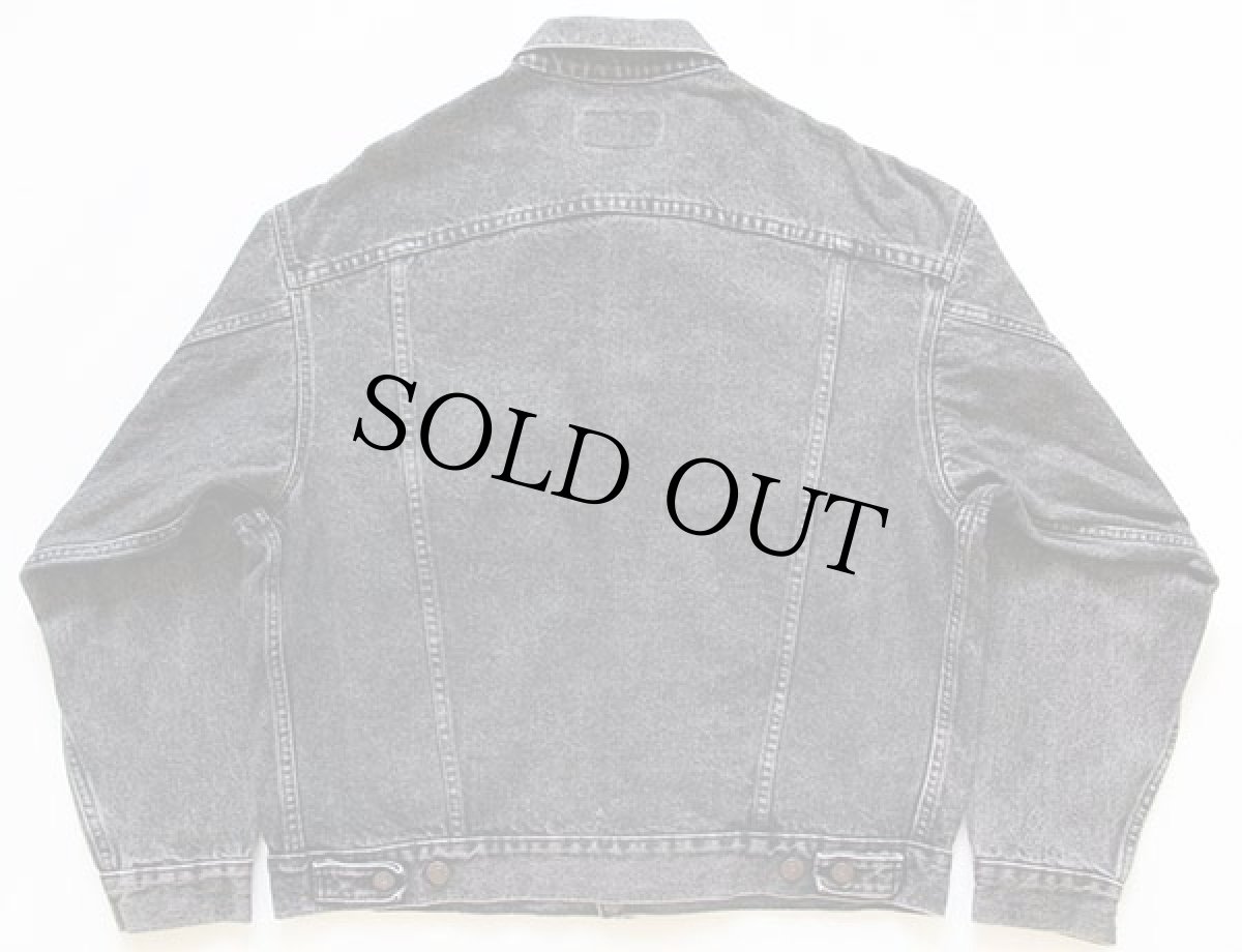 画像2: 80s USA製 Levi'sリーバイス 70507 先染め ブラック デニムジャケット 4ポケット L (2)