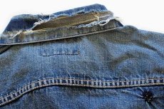 画像6: 60s USA製 LEVI'Sリーバイス 70505 BIGE ダメージ デニムジャケット (6)