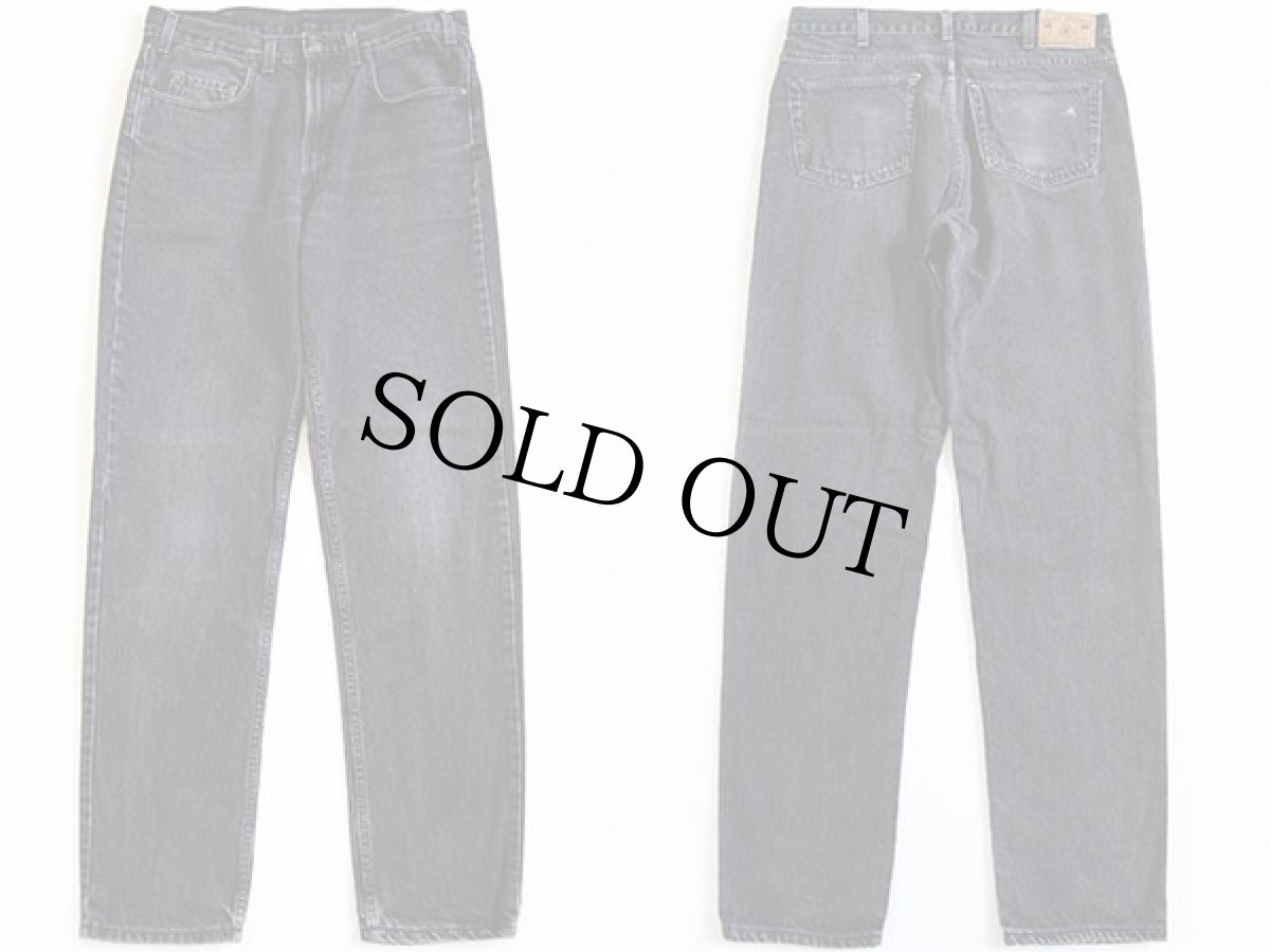 画像2: 90s USA製 GAPギャップ テーパード ブラック デニムパンツ w33 L34 (2)