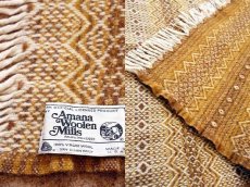 画像3: USA製 Amana 織り柄 ウール ブランケット (3)