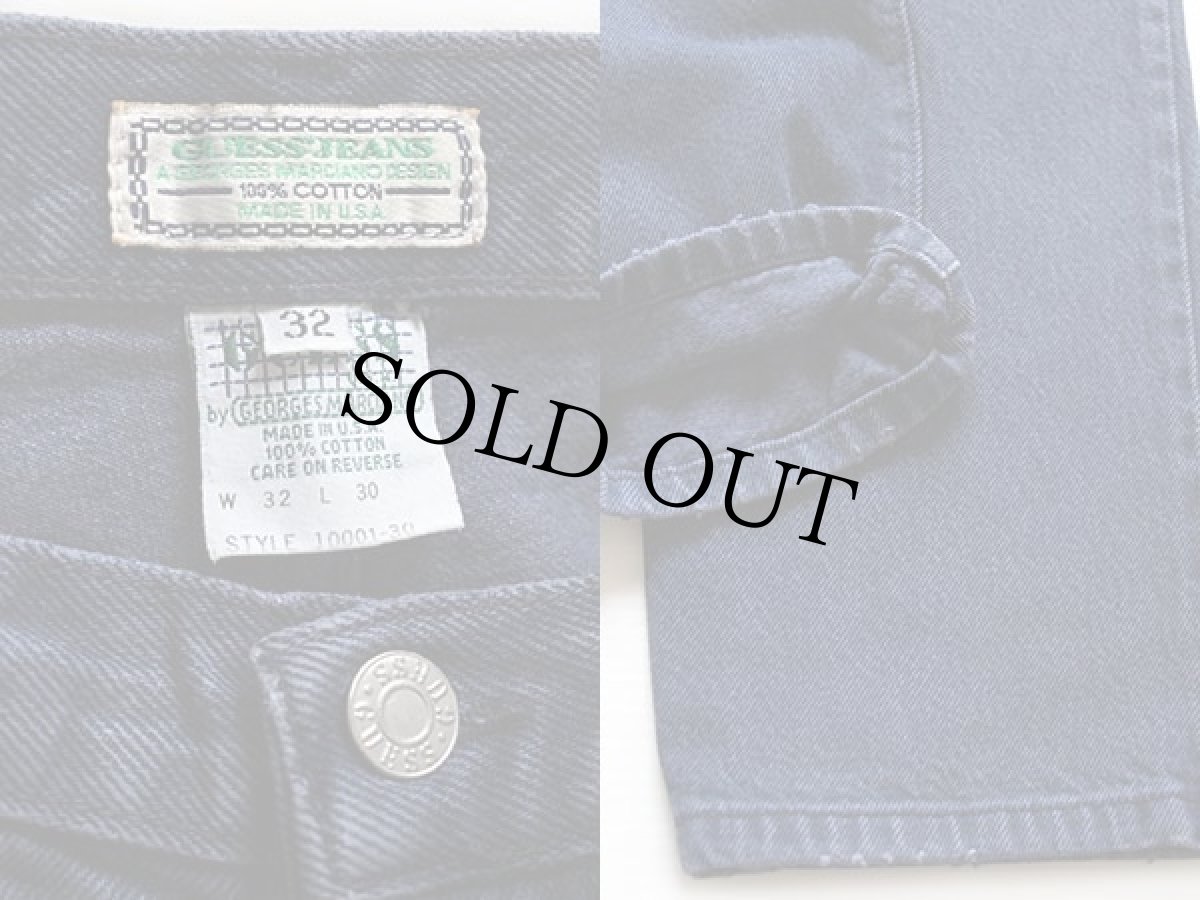 画像3: 90s USA製 GUESS JEANS ゲス カラーデニムパンツ 紺 w32 L30 (3)
