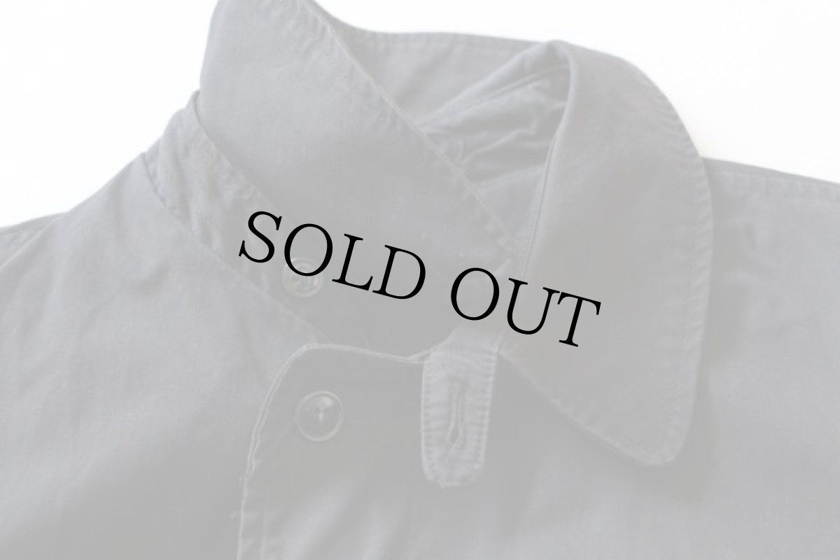 画像2: 80s 米軍 レインコート 黒 M (2)