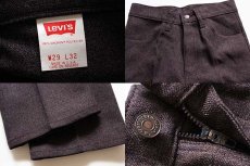 画像3: デッドストック★90s USA製 Levi'sリーバイス 517 ポリエステルパンツ ココア w29 L32★スタプレ (3)