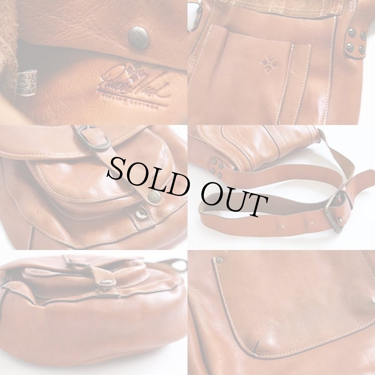 画像3: Patricia Nashパトリシア ナッシュ レザー ショルダーバッグ 茶 (3)