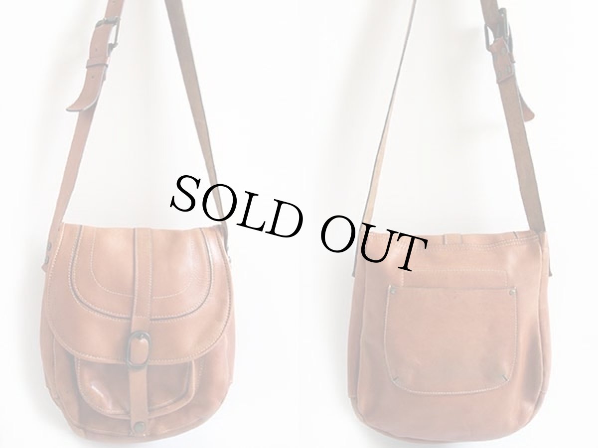 画像2: Patricia Nashパトリシア ナッシュ レザー ショルダーバッグ 茶 (2)