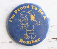 画像1: ビンテージ I'm Proud To Be A Bomber 缶バッジ (1)