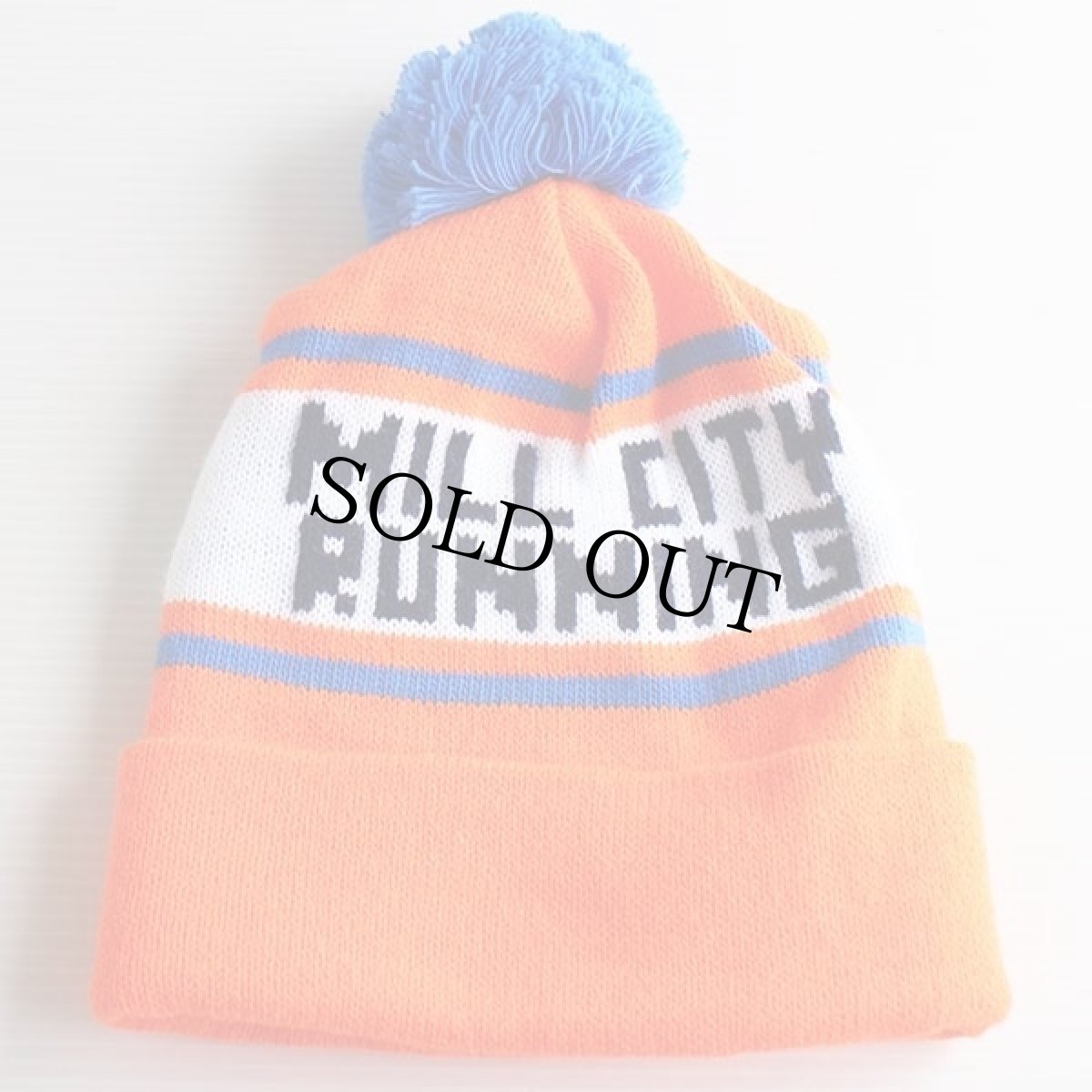 画像2: MILL CITY RUNNING ニットキャップ 蛍光オレンジ (2)