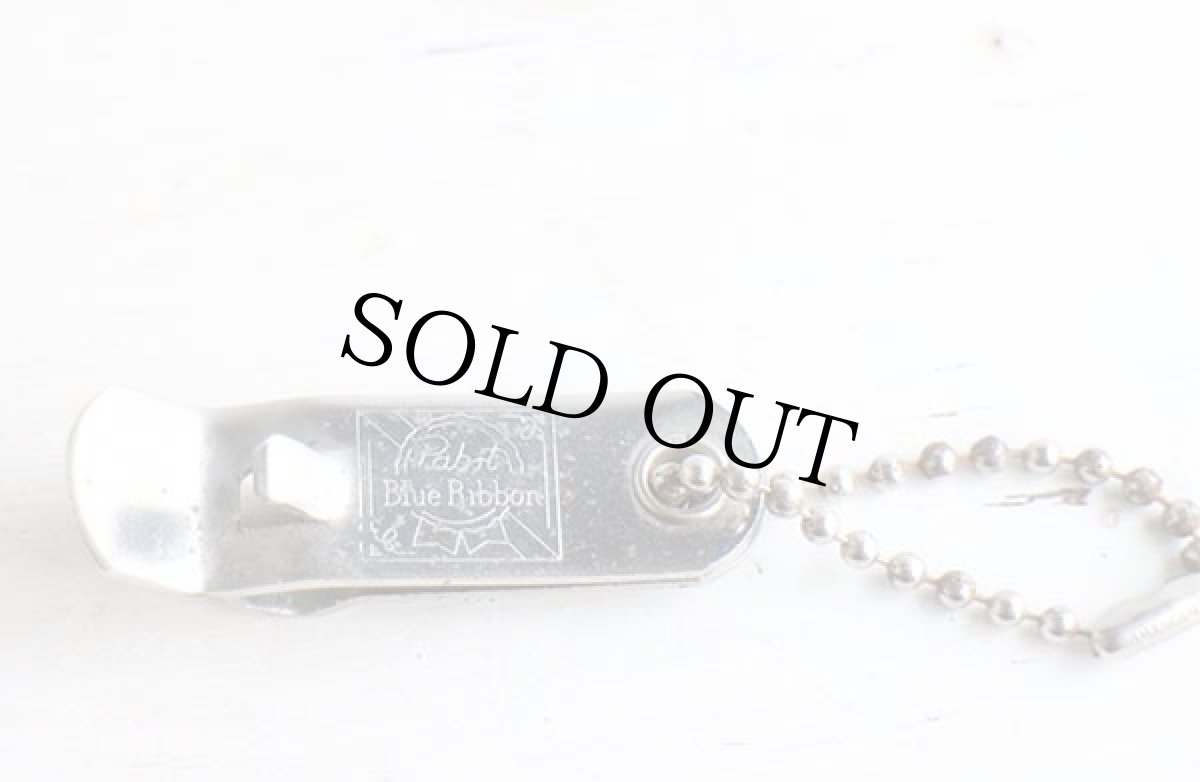 画像3: ビンテージ Pabst Blue Ribbon ボトルオープナー キーチェーン★栓抜き (3)