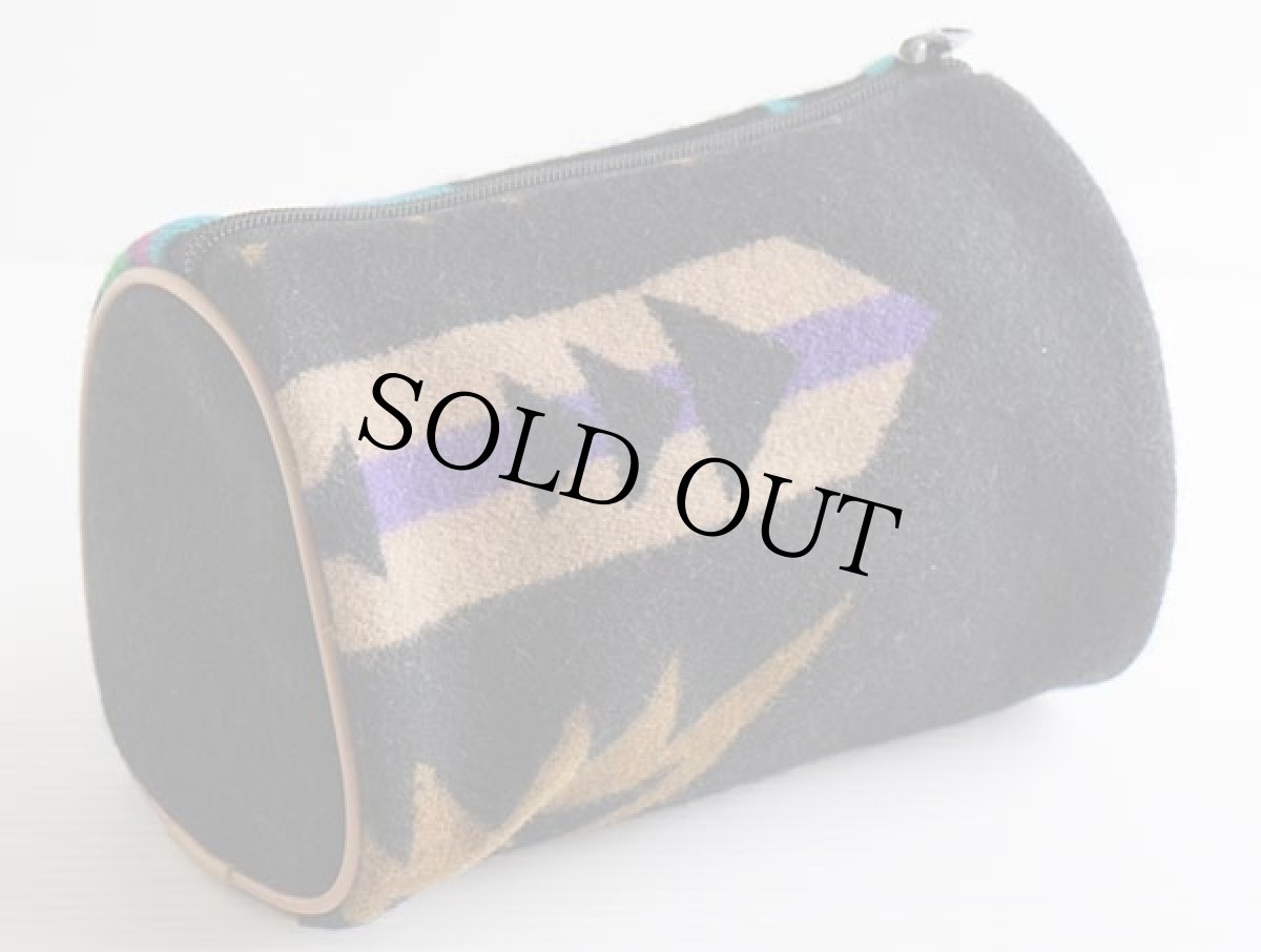 画像2: 80s USA製 PENDLETONペンドルトン ネイティブ柄 ウール ブランケット ポーチ (2)