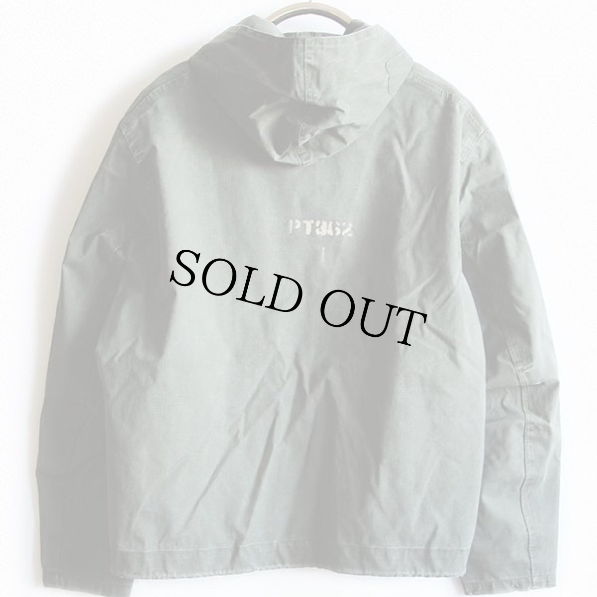 画像2: 40s 米軍 U.S.NAVY N-2 ステンシル デッキ レインパーカー オリーブドラブ L (2)