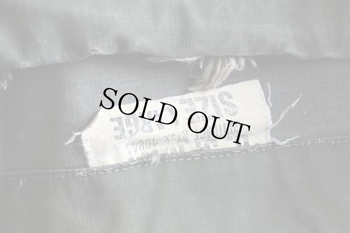 画像5: 40s 米軍 U.S.NAVY N-2 ステンシル デッキ レインパーカー オリーブドラブ L (5)