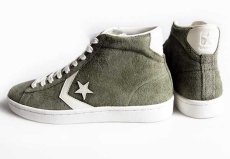 画像2: 未使用★CONVERSEコンバース PRO LEATHERプロレザー 76 MID スエード Olive 9 (2)