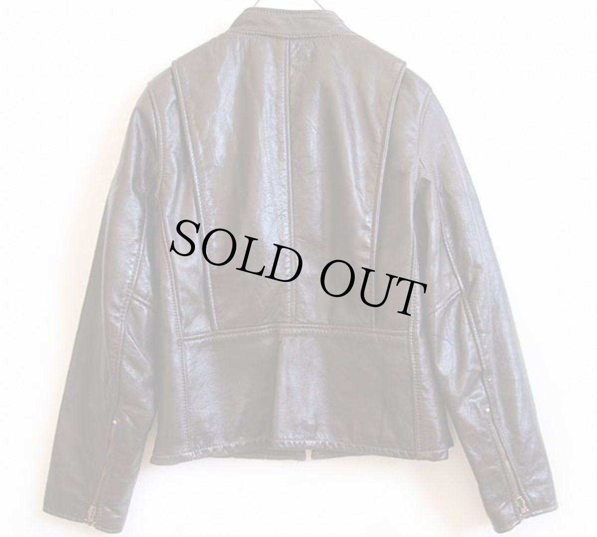 画像2: 70s UNKNOWN シングルライダース レザージャケット 焦げ茶 10 (2)