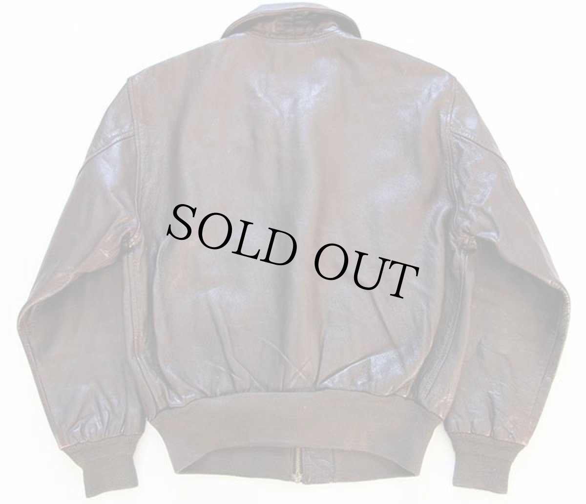 画像2: 80s USA製 AVIREXアヴィレックス A-2 フライト レザージャケット 焦げ茶 40 (2)