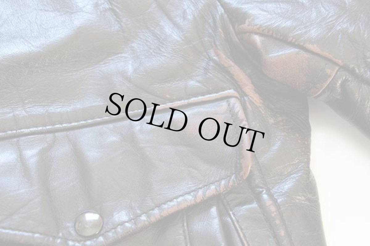 画像7: USA製 COOPERクーパー ボアライナー G-1タイプ フライト レザージャケット 焦げ茶 42 (7)