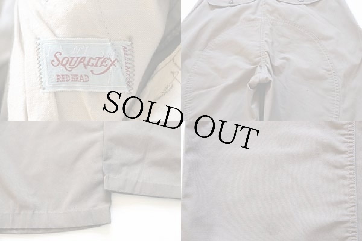 画像3: 70s SQUALTEX RED HEADレッドヘッド ダブルニー ハンティングパンツ ベージュ w32 (3)