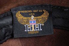 画像5: USA製 HENSCHEL HAT ヘンシェル コンチョ付き レザー カウボーイハット 焦げ茶 M★ウエスタン (5)