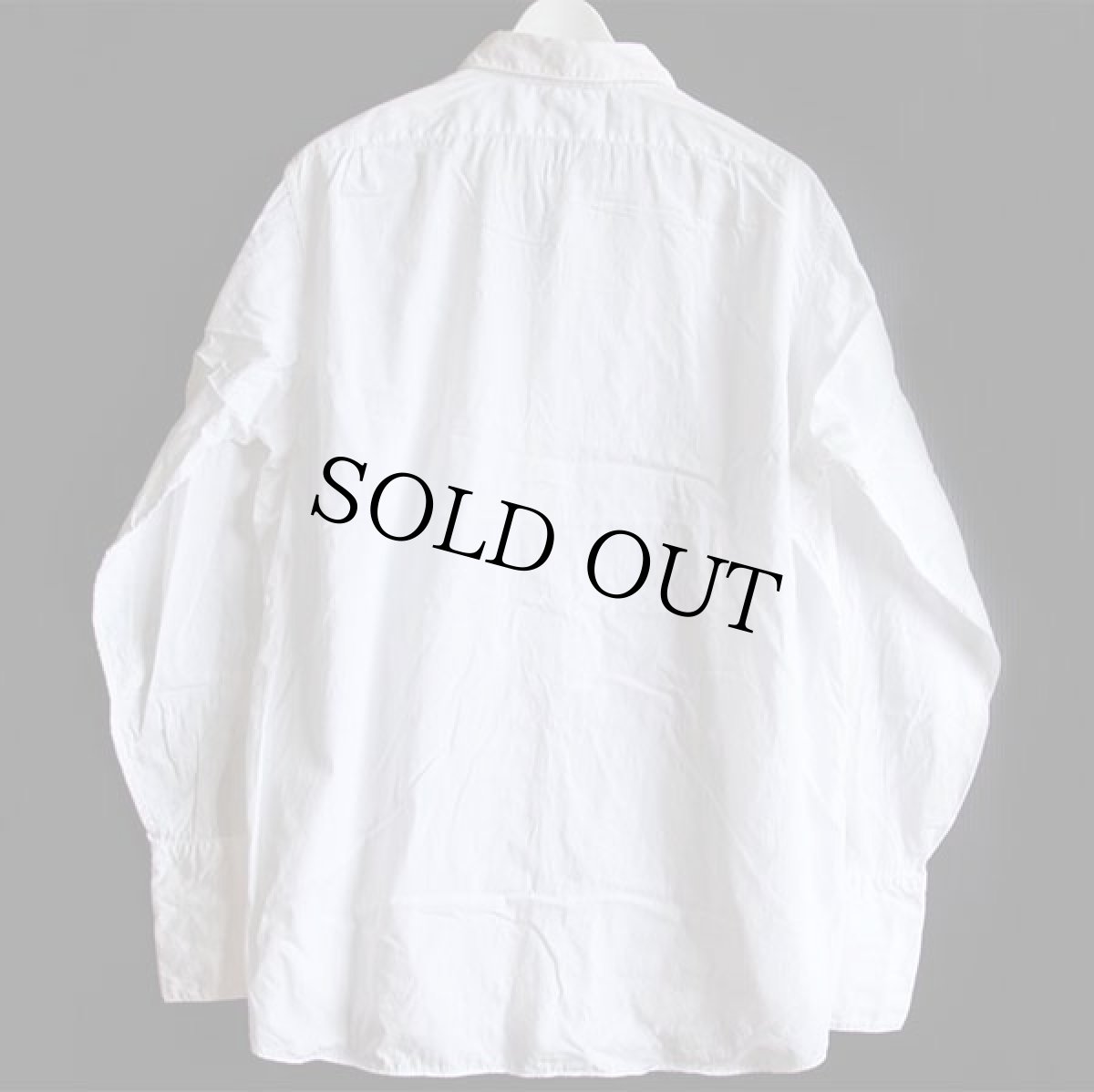 画像2: 50s USA製 ARROW マチ付き ダブルカフス コットン ドレスシャツ 白 16 (2)