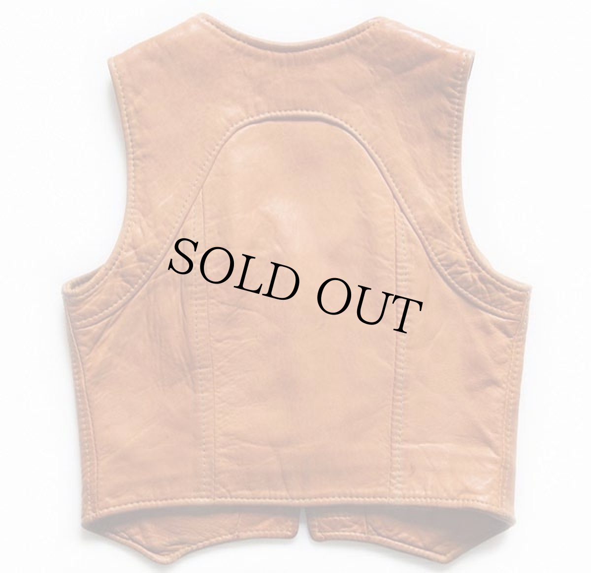 画像2: 70s COLORADO TRADING レザーベスト 茶 7 (2)