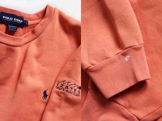 画像3: 90s POLO GOLF ラルフローレン IZATYS刺繍 スウェット サーモンピンク L (3)