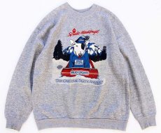 画像1: 80s USA製 ARTEX BUD LIGHTバドライト Spuds MacKenzie スウェット 杢グレー XL★Budweiserバドワイザー (1)