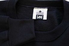 画像3: 80s USA製 Leeリー 無地 スウェット 黒 L★ブランク (3)