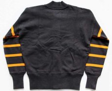 画像2: 未使用★LVC LEVI'S VINTAGE CLOTHING リーバイス BOWL-A-RAMA パチポケ スウェット カーディガン 炭黒×黄 S (2)