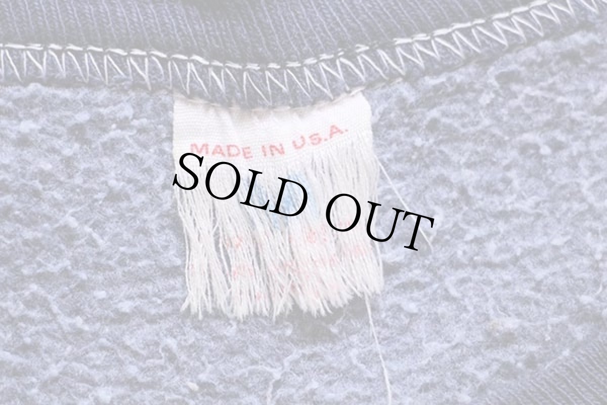 画像4: 50s USA製 RUSSELLラッセル AUBURN 前V スウェット ナス紺 (4)