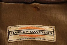 画像4: 60s Harley-Davidsonハーレー ダビッドソン シングルライダース レザージャケット 茶 (4)