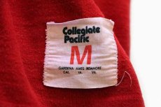 画像5: 80s USA製 Collegiate Pacific WINONA 81 ナンバリング フットボールTシャツ 赤 M (5)