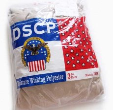 画像1: デッドストック★00s USA製 米軍 CAC 無地 Tシャツ サンドベージュ L 3パック★DSCP (1)