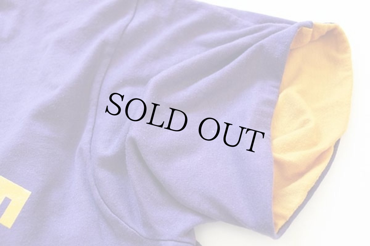 画像6: 80s HURON UNIVERSITY リバーシブルTシャツ 紫×黄 (6)