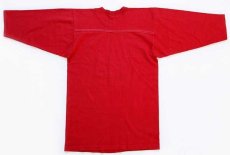 画像2: 80s USA製 Collegiate Pacific WINONA 81 ナンバリング フットボールTシャツ 赤 M (2)