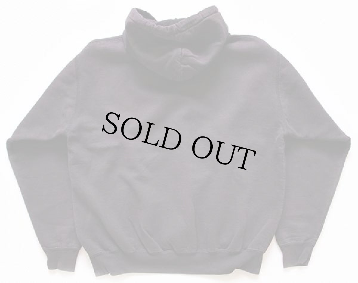 画像2: 90s USA製 carharttカーハート ワンポイント スウェットパーカー 黒 L-R (2)