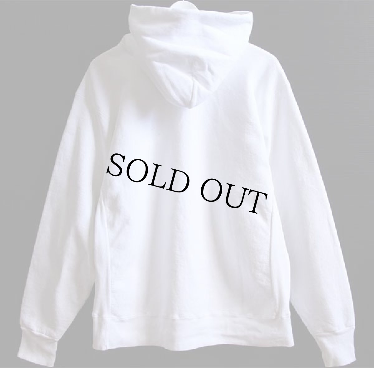 画像2: 90s USA製 DKNY JEANS ダナキャラン ニューヨーク ビッグロゴ リバースウィーブ スウェットパーカー 白 (2)