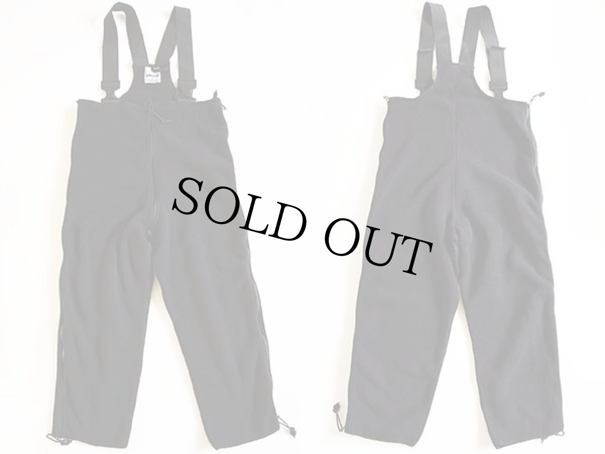 画像2: デッドストック★00s 米軍 ECWCS POLARTEC フリースライナー オーバーオール 黒 M-S (2)