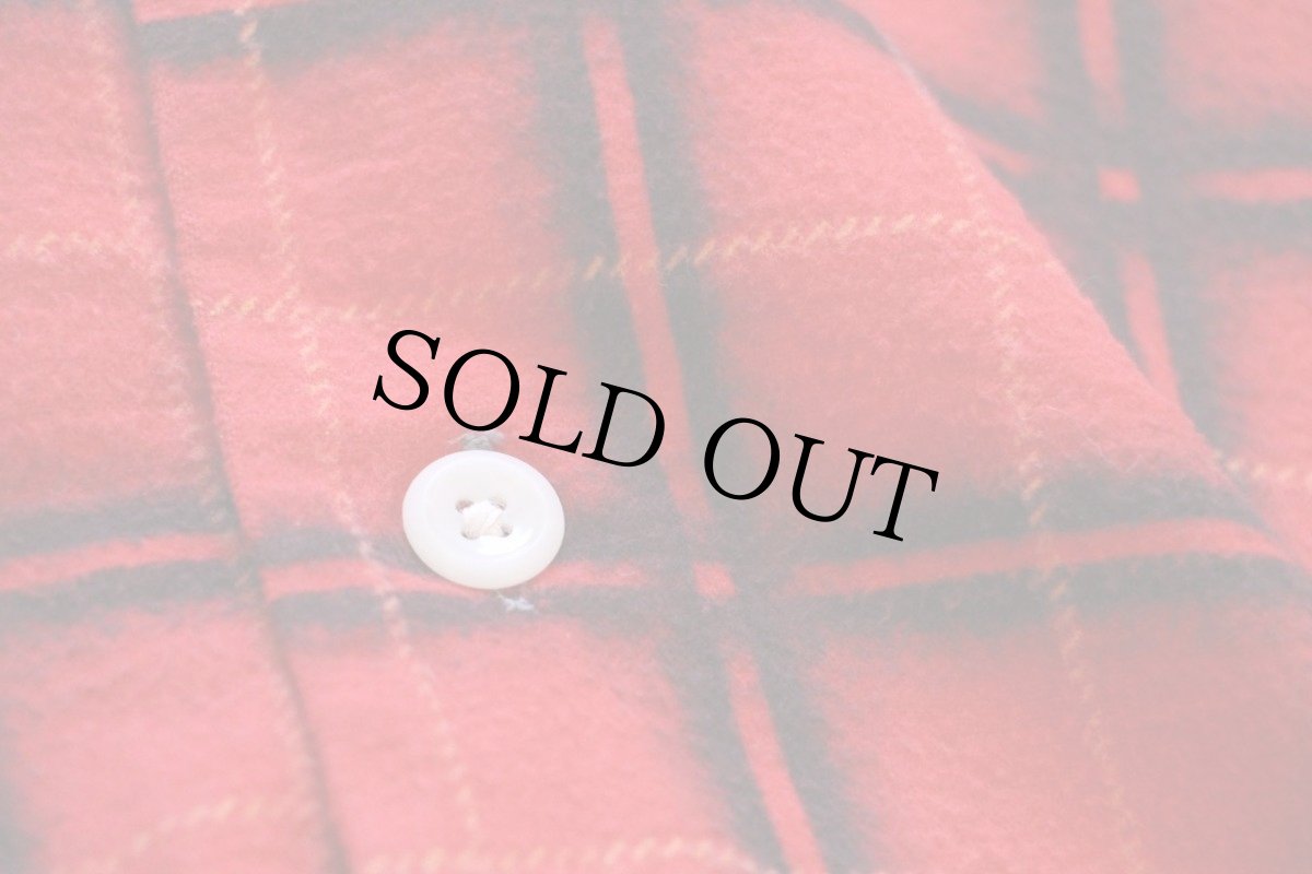 画像4: 50s E&W STRONGMAN チェック プリントネルシャツ M (4)