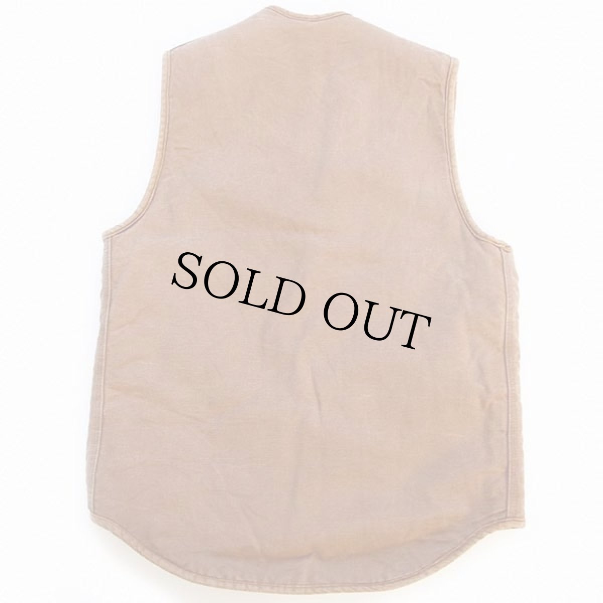 画像2: 70s carharttカーハート ボアライナー ダックベスト 茶 MT (2)