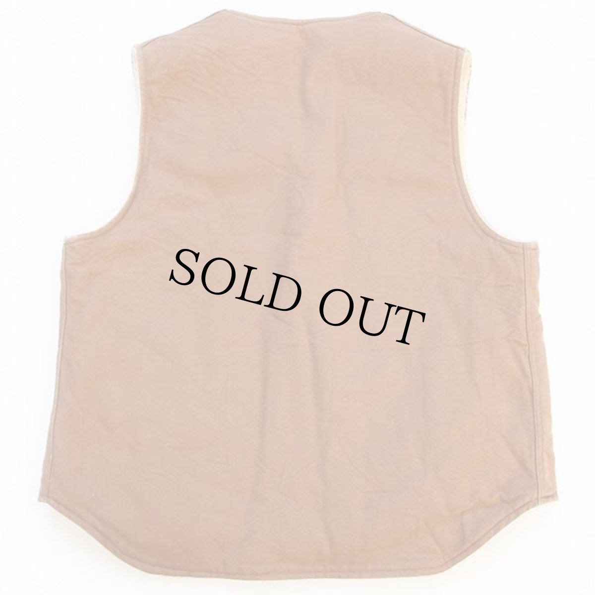 画像2: 70s USA製 carharttカーハート ボアライナー ダックベスト 茶 XLT (2)