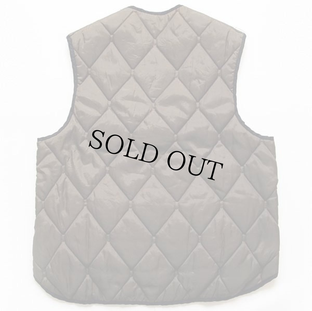 画像2: 70s WOODFIELD キルティング ライナーベスト 焦げ茶 L (2)