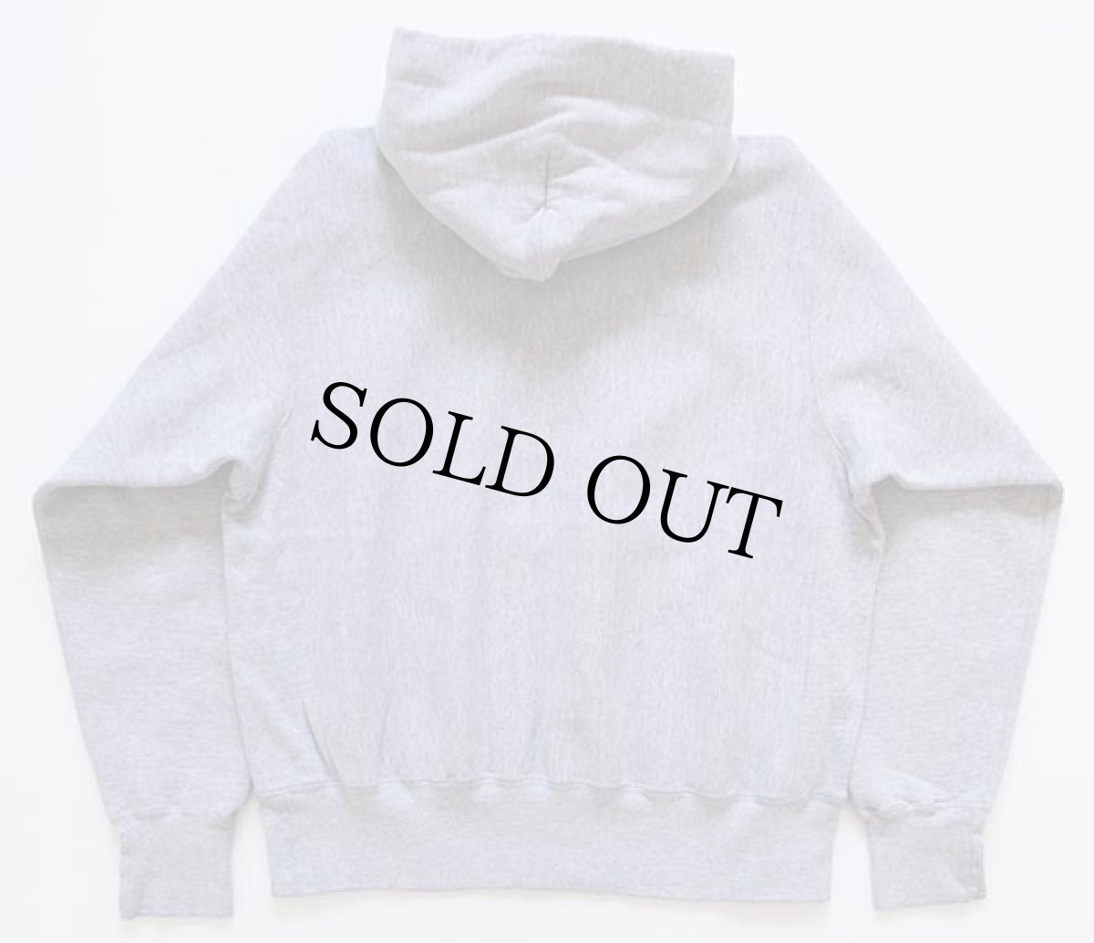 画像2: 90s USA製 The Cotton Exchange IOWA 47 リバースウィーブ スウェットパーカー グレー M (2)