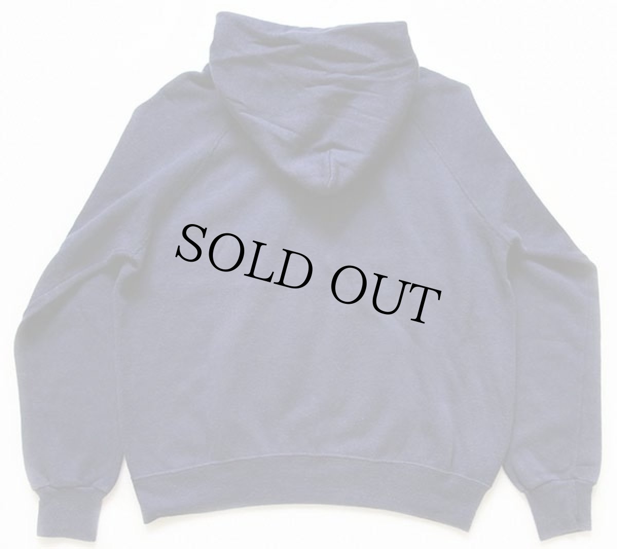 画像2: 80s USA製 BASSETT-WALKER 無地 スウェットパーカー 紺 L (2)